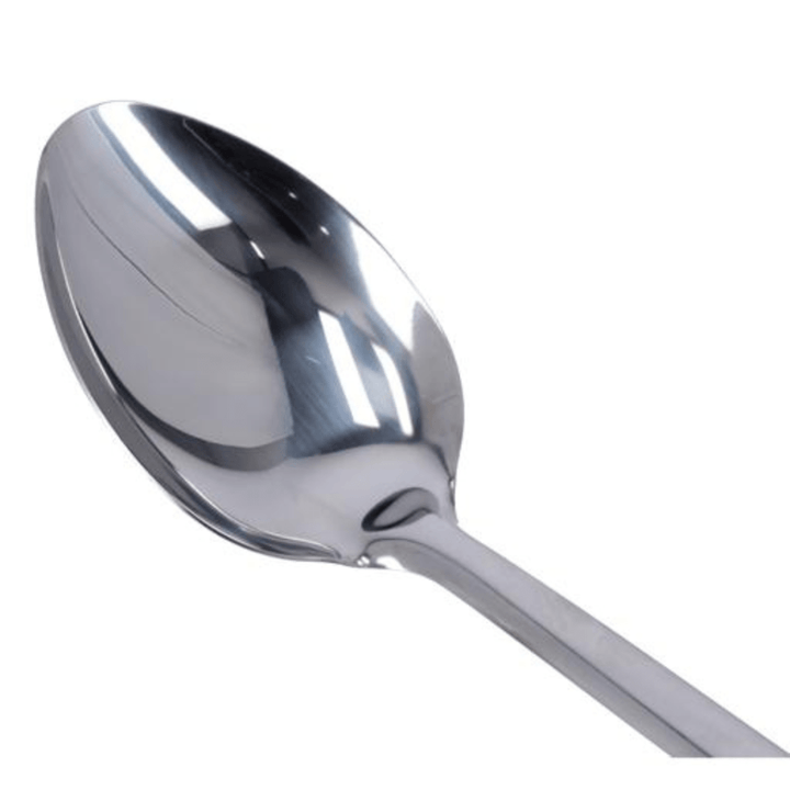 Stainless Steel Serving Spoon | 6.5x14cm | Comfortable Grip & Hanging Loop | Ideal for Rice & Desserts - Souk Al RasCooking Utensils