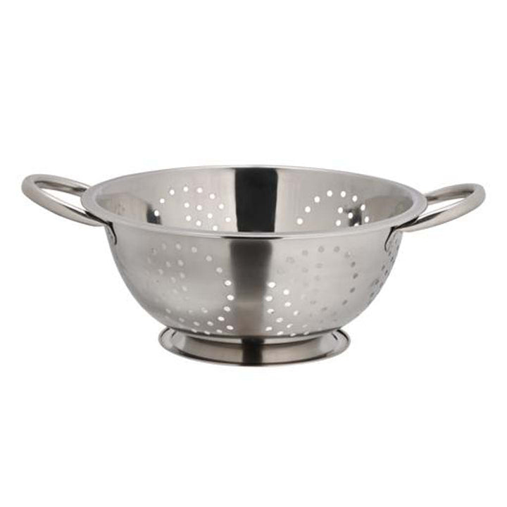 Stainless Steel Strainer Basket - 26cm | Micro - Perforated with Riveted Handle & Footed Design - Souk Al RasKitchen Tools & Utensils