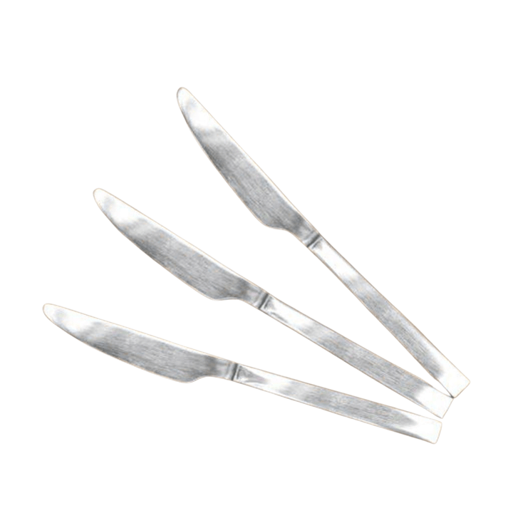 Stainless Steel Table Knife Set (3 Pieces) - Suitable for Home and Kitchen Use, Dishwasher Safe - Souk Al RasServeware