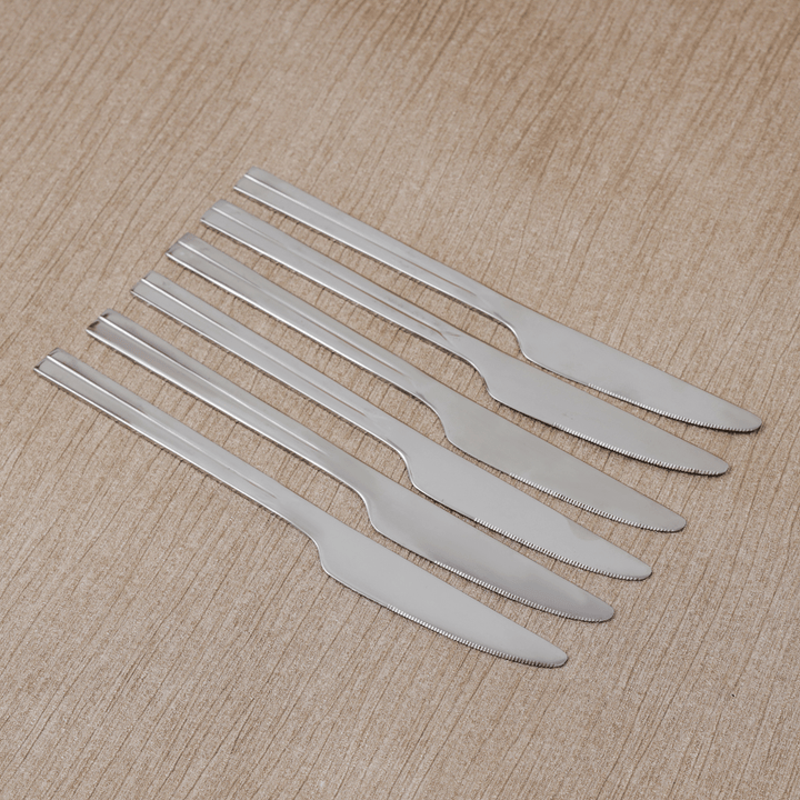 Stainless Steel Table Knife Silver 6PCS - Souk Al RasCutlery & Flatware