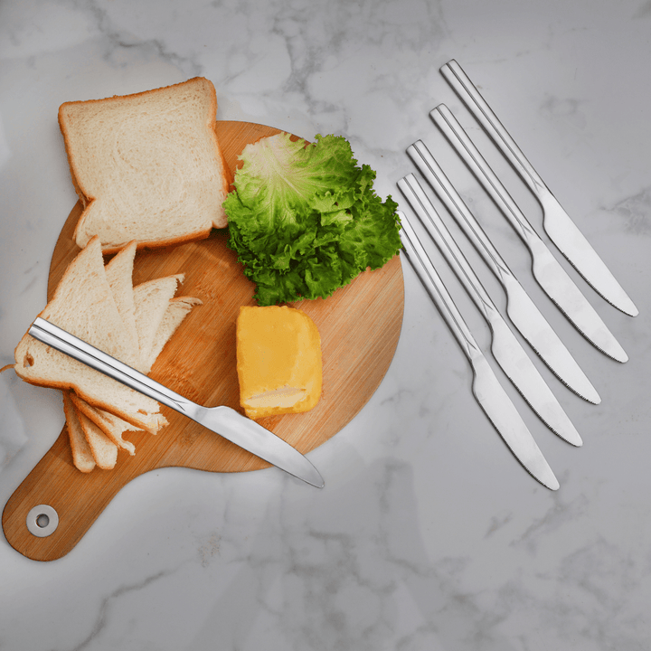 Stainless Steel Table Knife Silver 6PCS - Souk Al RasCutlery & Flatware