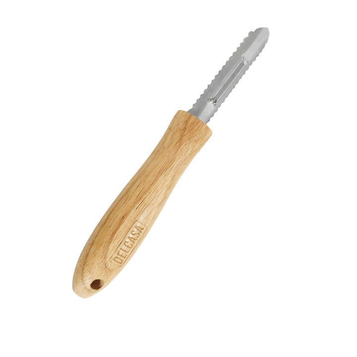 Stainless Steel Vegetable and Fruit Peeler with Wooden Handle, High - Quality Peeler - Souk Al RasCooking Utensils