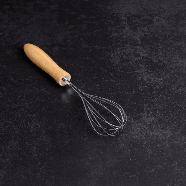 Stainless Steel Whisk with Wooden Handle, Manual whisk - Souk Al RasCooking Utensils