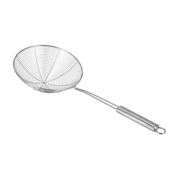 Stainless Steel Wire Strainer Spoon with Handle for Kitchen 38CM x 18CM - Souk Al RasKitchen Tools & Utensils