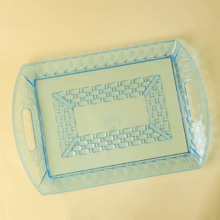 Stylish Design, Transparent Tray with Handles - Souk Al RasServeware