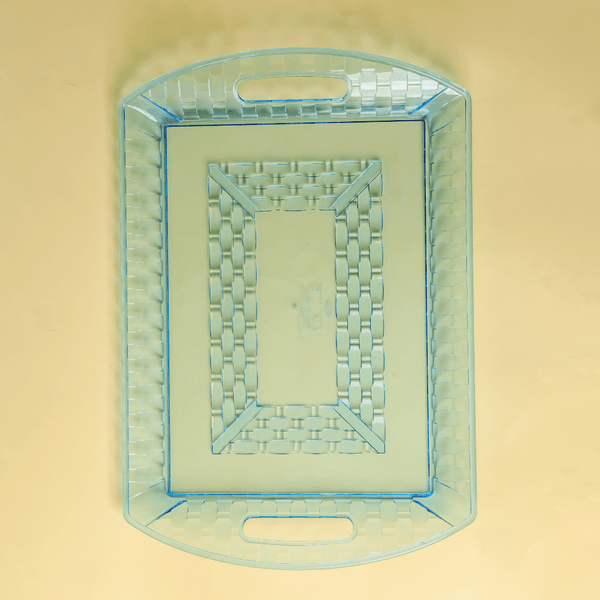 Stylish Design, Transparent Tray with Handles - Souk Al RasServeware