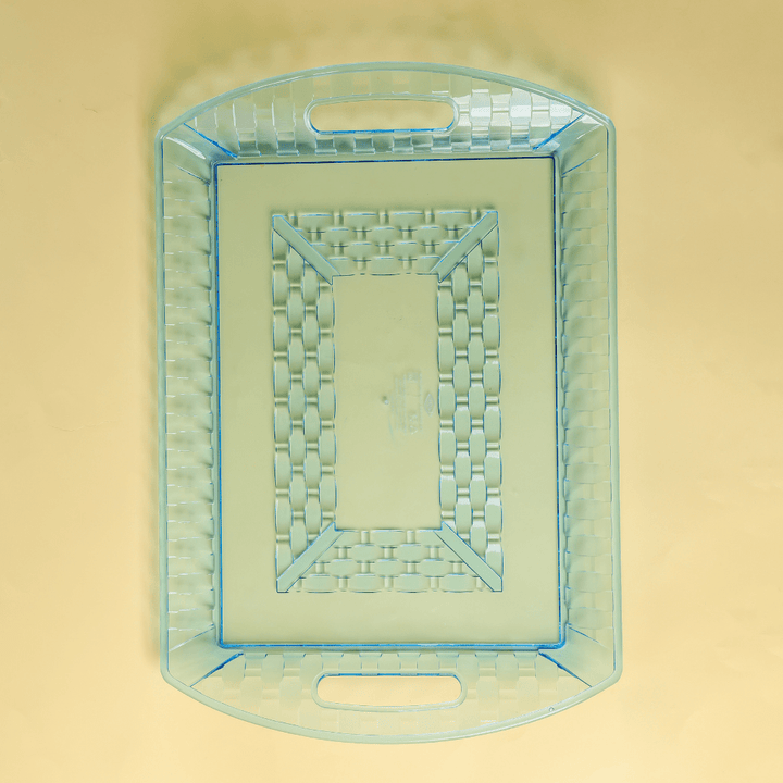 Stylish Design, Transparent Tray with Handles - Souk Al RasServeware