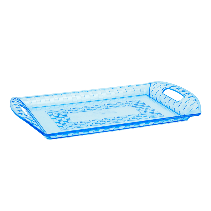 Stylish Design, Transparent Tray with Handles - Souk Al RasServeware