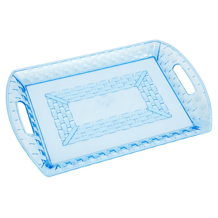 Stylish Design, Transparent Tray with Handles - Souk Al RasServeware