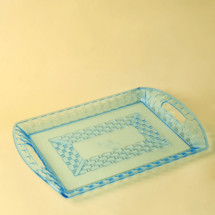 Stylish Design, Transparent Tray with Handles - Souk Al RasServeware