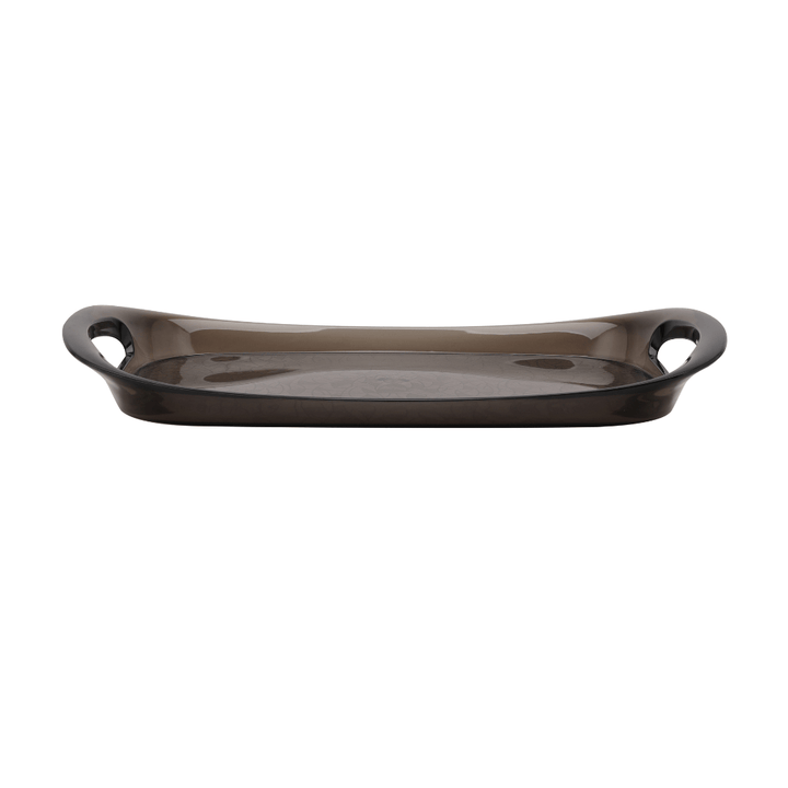 Stylish & Durable Smoked Gray Acrylic Tray - Souk Al RasServeware