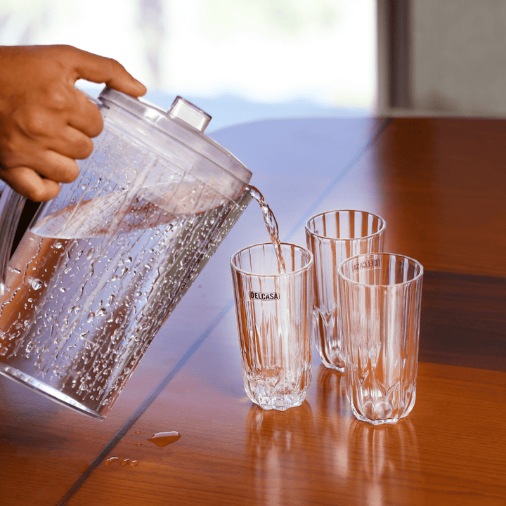 Transparent Glass Tumblers Pack of 3 (300ML) - Souk Al RasDrinkware