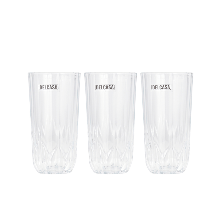 Transparent Glass Tumblers Pack of 3 (300ML) - Souk Al RasDrinkware