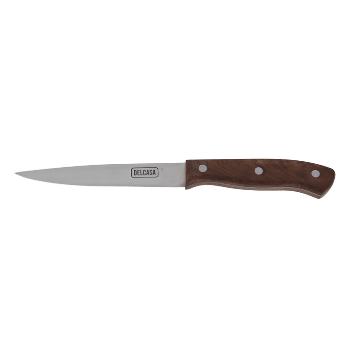 Utility Knife with Rust - Resistant Sharp Blade and Walnut Wood Handle 11.43CM - Souk Al RasCutlery & Flatware