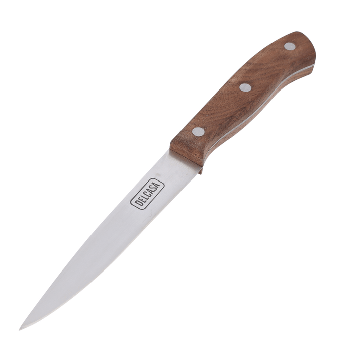 Utility Knife with Rust - Resistant Sharp Blade and Walnut Wood Handle 11.43CM - Souk Al RasCutlery & Flatware