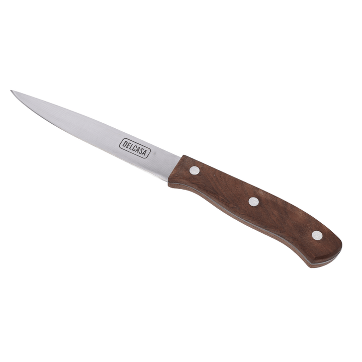 Utility Knife with Rust - Resistant Sharp Blade and Walnut Wood Handle 11.43CM - Souk Al RasCutlery & Flatware