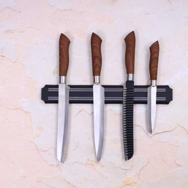 Wall Mounted Magnetic Knife Rack - Utensil Storage and Kitchen Accessory Organizer Bar - Souk Al RasKnife Blocks & Holders