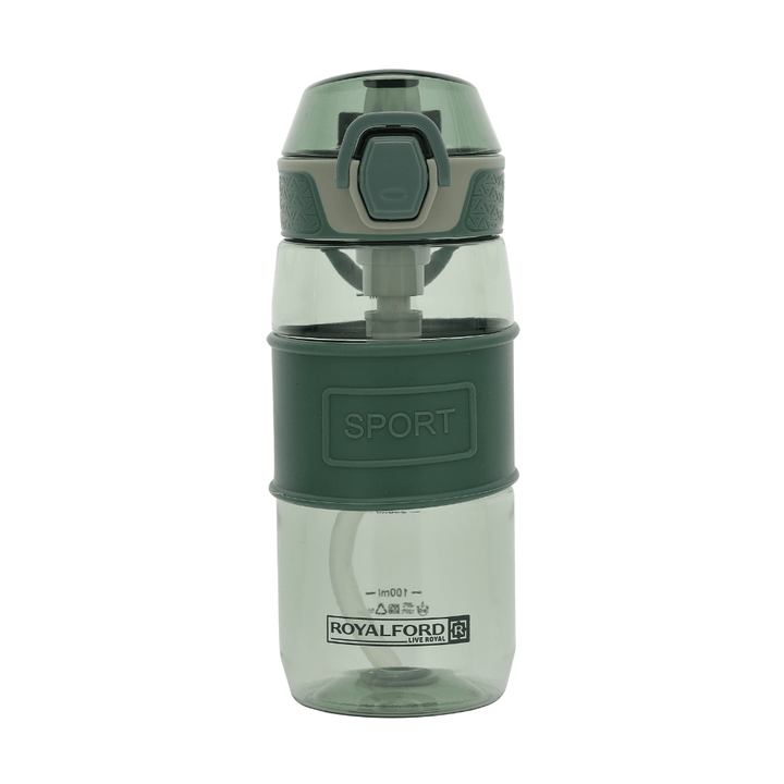 Water Bottle, BPA - Free Plastic Bottle with One - Press Open Lid, Leak - proof 550ml - Souk Al RasWater Bottles