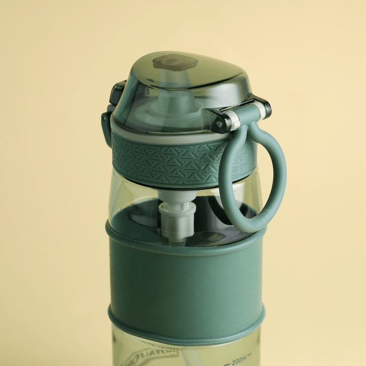 Water Bottle, BPA - Free Plastic Bottle with One - Press Open Lid, Leak - proof 550ml - Souk Al RasWater Bottles